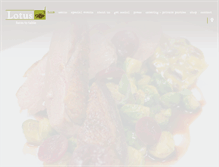 Tablet Screenshot of lotusfarmtotable.com